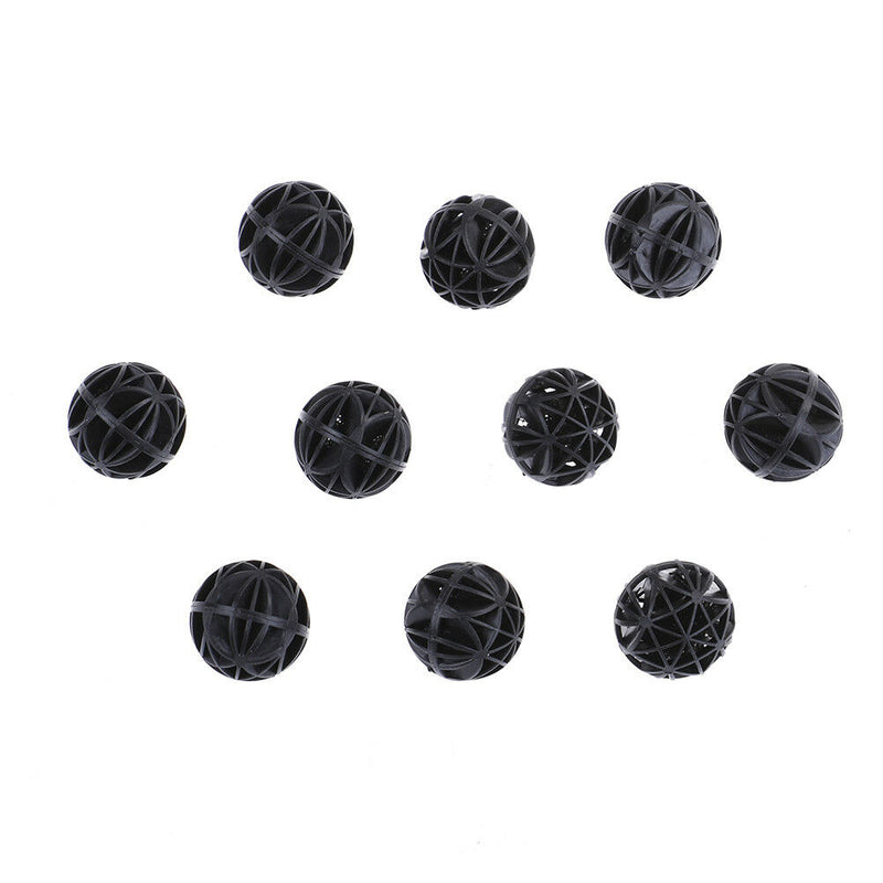 10Pcs 26mm Bio Balls Bag Filter Media Wet/Dry Koi Fish Pond Reef Aquarium FT