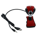 Red Flexible 12 Mega Pixel High Resolution USB Webcam with miniphone/Snapsh