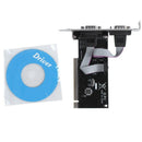2 port PCI serial RS232 DB9 adapter card controller support - computer card
