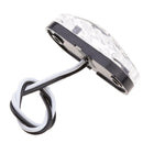 10 Pieces Waterproof White 2 LED Side Marker Indicator Lights Truck Trailer