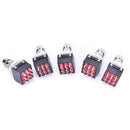5 pcs 3PDT 9-Pin Guitar Effects Stomp Switch Pedal Box Foot Metal True BypassES