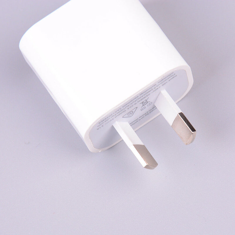 Universal travel 5V 2A dual USB AC wall home charger power adapter AU plug phoM&