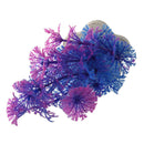 Artificial plant 10CM aquarium decoration water plant purple + blue P9I7