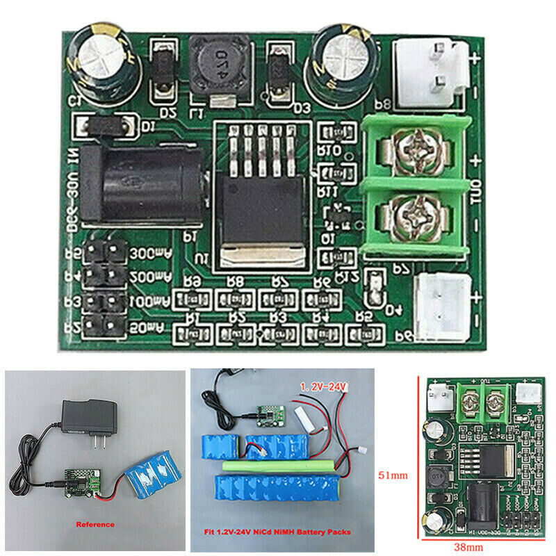 1.2~24V 2.4 3.6 12V Ni-Cd Ni-MH NiCd Batteries Charger Module Charging BoardJBTE