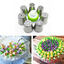 7Pcs Russian Tulip Flower Cake Icing Piping Nozzles Decorating Tips Baking UEX