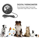 Round Electronic Digital Thermometer Hygrometer Fridge Freezer Tester Probe