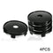 60mm ABS Universal Car Wheel Tire Rims Center Hub Caps Cover Decorative 4pcs