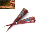 3pc darkest brown instant herbal henna cones temporary tattoo kit body LJ