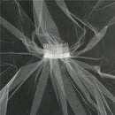 Elegant White Elegant Beauty Two Layers Short Net Tulle Bride  For Wedd 3C