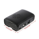Pi Box ABS Case w/ Fan Module for Raspberry Pi 3/2/b plus w/ 3PCS Heat Sink