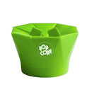 Silicone Popcorn Popper Maker Microwave Popcorn Machine for Kitchen Green
