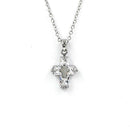 Fashion Women's Crystal Rhinestone Cross Pendant Long Sweater Chain Necklace