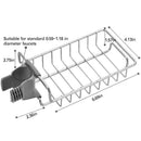 Sponge Holder, Adjustable Stainless Steel Faucet Mounted Sponge Holder For