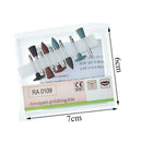 9pcs/set dental lab silicone polisher diamond burs cups teeth polishing kits JR