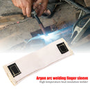 Glass Fiber Finger Cover Heat Shield Guard Protection Glove for TIG Welding