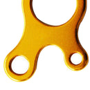 3 Holes Quick Knot Tent Rope Fastener Wind Cord Buckle Tensioner Golden
