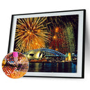 Fireworks 5D Round Diamond DIY Embroidery Painting Craft Kit Home Decor