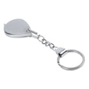 Portable 5X Folding Key Ring Magnifier with Key Chain Daily Magnifying Tool