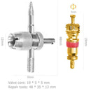 20pcs Valve Cores with 4-in-1 Tyre Tire Valve Stem Remover Repair Tool