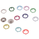 20pcs Multicolor Metal Sewing Buttons Prong Ring Press Studs Snap Fastener3C