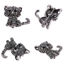 Alloy Crystal Cute Cat Brooches Clothing Pin Party Garment Accessories A