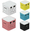 External Sound 120Mah Mini USB 4h MP3 Player 32x30x30mm Colorful Light 3.5m