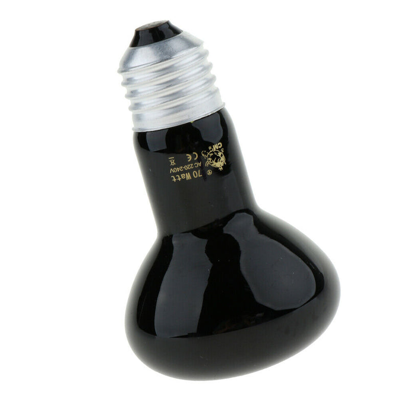 E27 Pet Reptile Breeding Infrared Ceramic Heater Light Lamp Bulb 70W