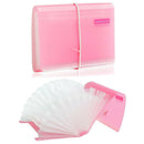 Mini Size Bill Receipt Document Expanding File Folded Bag Storage A6 Plastic