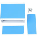 6.7" x 5.1" x 3.1" Blue Metal Enclosure Project Case DIY Junction Box