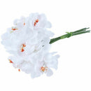 6pcs cotton cloth Handmake Stamen Artificial Flowers Bouquet for Wedding De