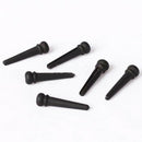 Set 6pcs Black Ebony Bridge Pins with Shell Dots for Acoustic Guitar Quality