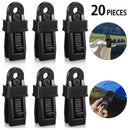 20 Pcs Tarp Clips Multipurpose Secures Clamp with Strong Clamp Trap Clip CamK4O9
