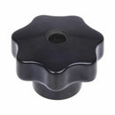 Screw 60mm Dia M10 Thread Type Black Plastic Star Head Locknut W2X6