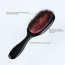 Beauty Massage Oval Comb Anti-static Boar Bristle Salon Hair Brush Combs