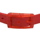 Men's Women's Silicone Belt Rubber Plastic Buckle Plain Leather Style Adjus E3I4