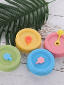 Mason-Jar Handle Cup Plastic Sealing Cap Round Straw Cap Plum Blossom Inner Plug