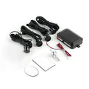 Black Car Reversing Parking Sensor 4 Probe Lcd Display Audio Buzzer Alarm K