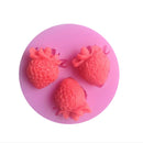 Cute Silicone Fondant Mould Cake Decorating Soap Baking Strawberry MoME