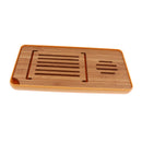 Brown Bamboo Gongfu Tea Table Top Serving Tray, 23x11.5cm