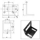 JGY-370 worm gear mounting bracket for helical DC motor worm gear operation Hot