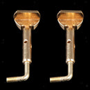 2 Pieces Of Golden Chin Rest Replacement Screws For 3/4 4/4 Violins