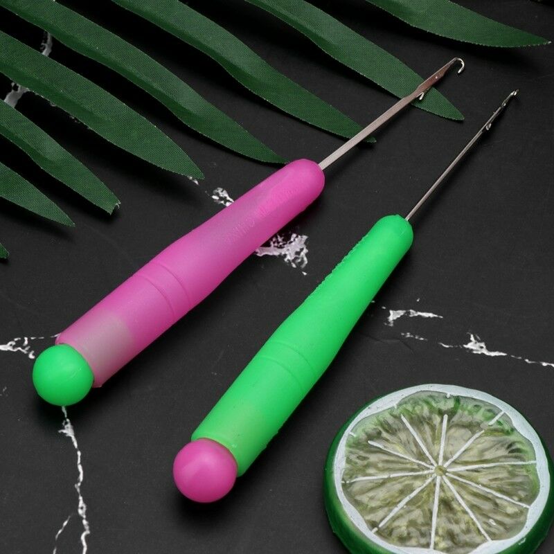 Hair Extension Needle Crochet Hook Braid Tie Weaving Knitting Pulling Wig Tools