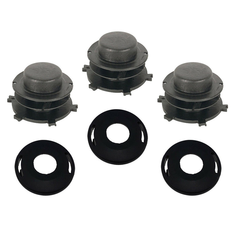 3x Head Cap Spool & Cover for Stihl 25-2 FS 55 80 83 85 90 100 110 120 130