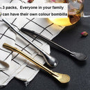 Set of 3 Reutilisable Mate Stainless Steel Straw Filter