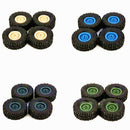 4Pcs Rubber Wheel Rim Tire Tyre for RC 1/16 Climbing Crawler Car WPL B-1/B-
