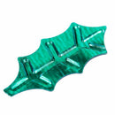 14g Holly with Berries Metallic Embossed confetti green + red