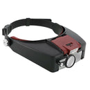 LED Head Lamp Visor Jeweler Magnifier Lighting Magnifying Glass Loupes-He.AU