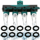 4 Ways Garden Hose Splitter-Garden Water Hose Splitter, Ball Valve Hose Con