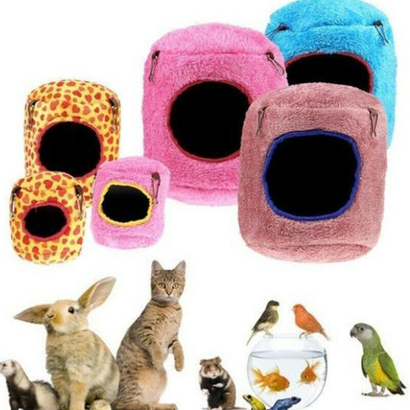 Warm Bed Rat Hammock Squirrel Winter Toys Pet Hamster Cage House Hang Nest CUY