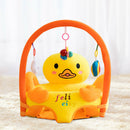 Baby Sofa Support Seat Cover Learning To Sit Plush Chair w/o Filler (Duck) A